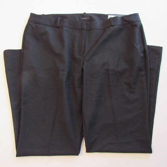 Women's Black Worthington Modern Fit Trouser Leg Pants Size 18W NWT - Picture 1 of 5